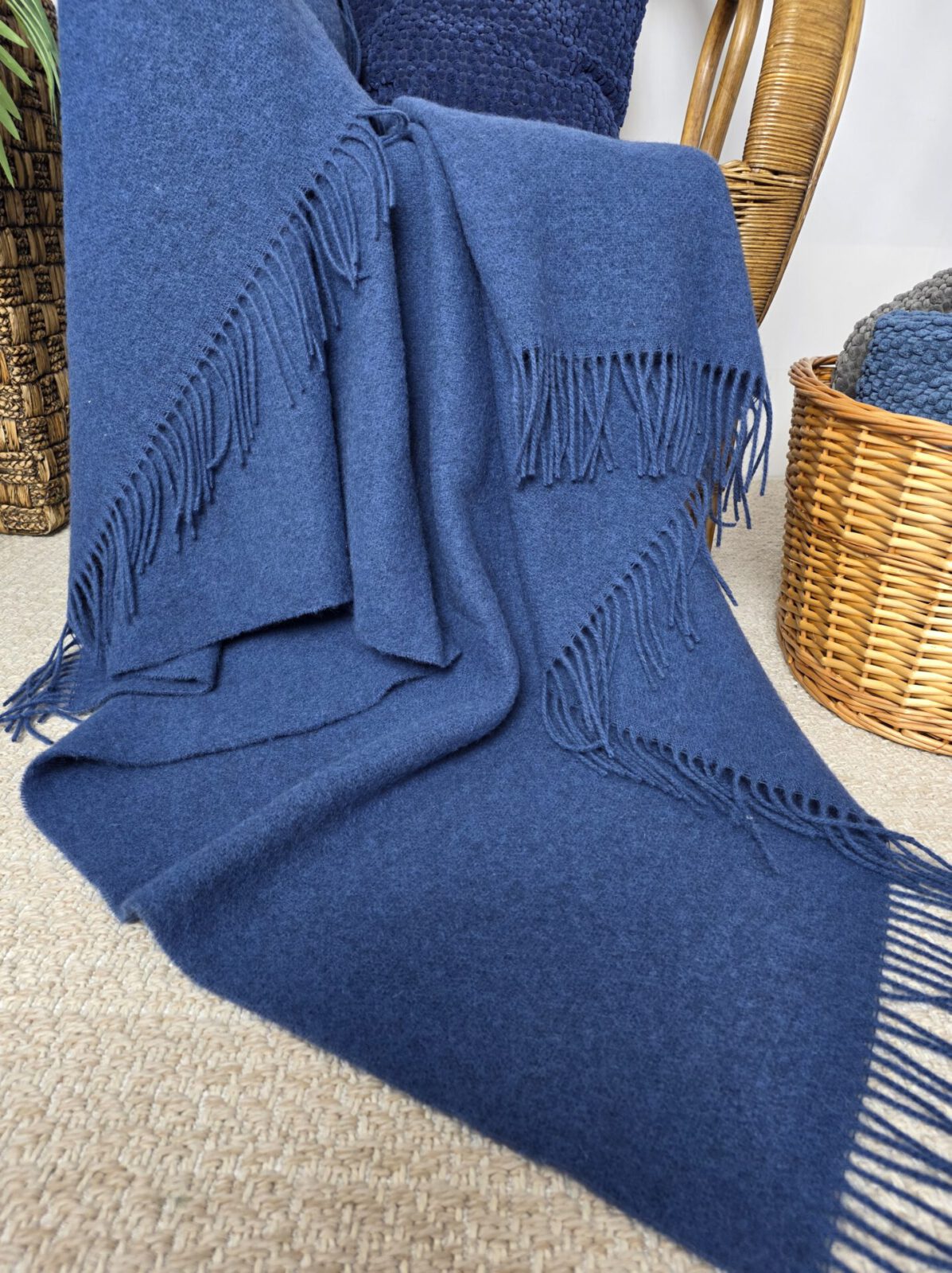 Wolldecken und Wollplaids