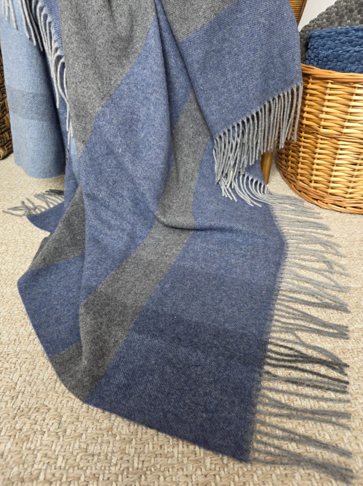 Wolldecken und Wollplaids