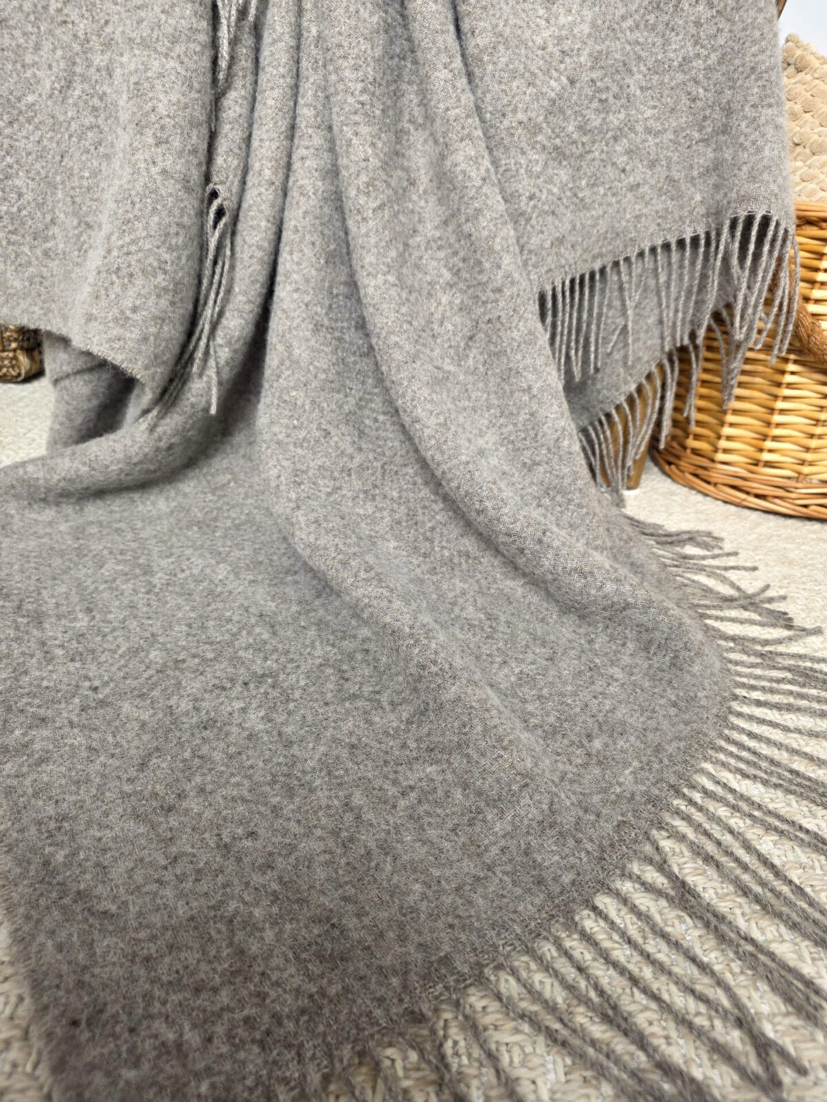 Wolldecken und Wollplaids