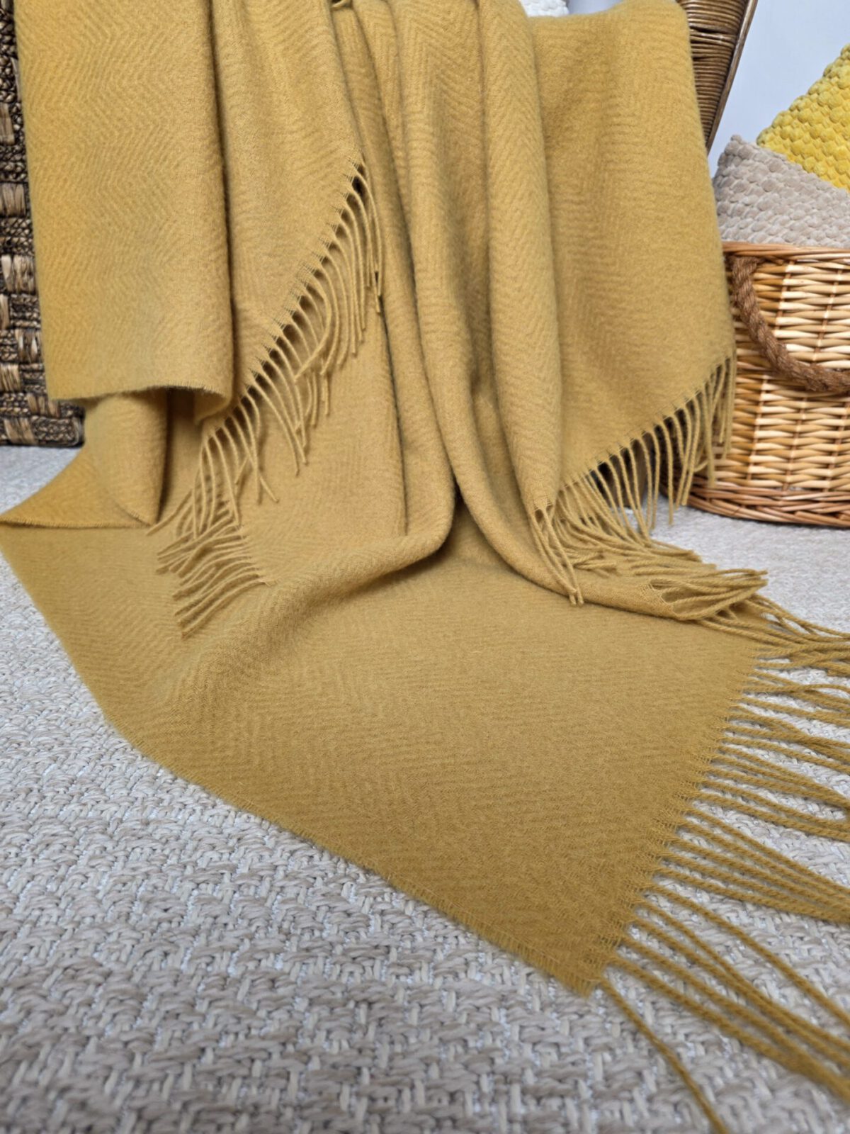 Wolldecken und Wollplaids