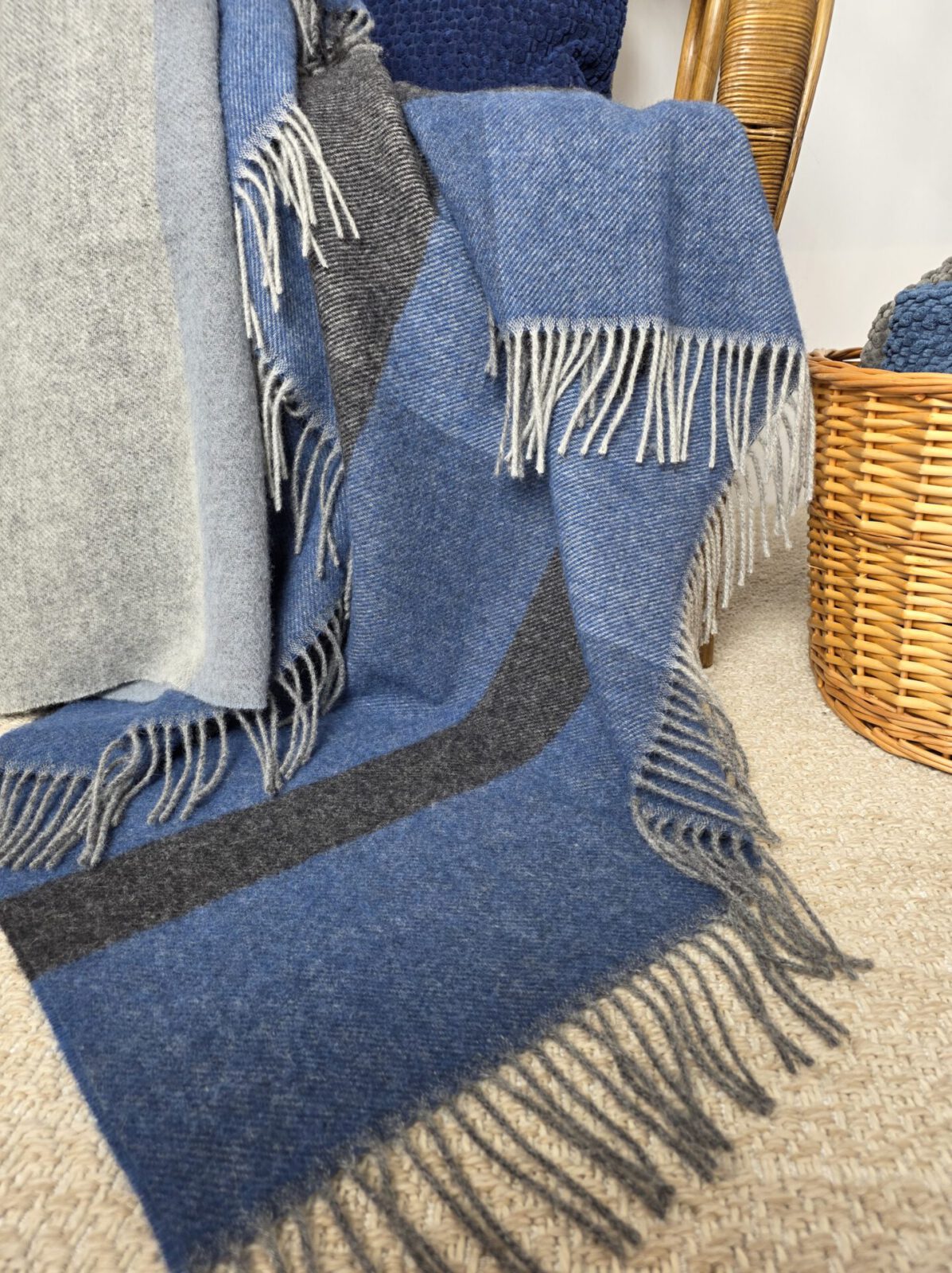 Wolldecken und Wollplaids