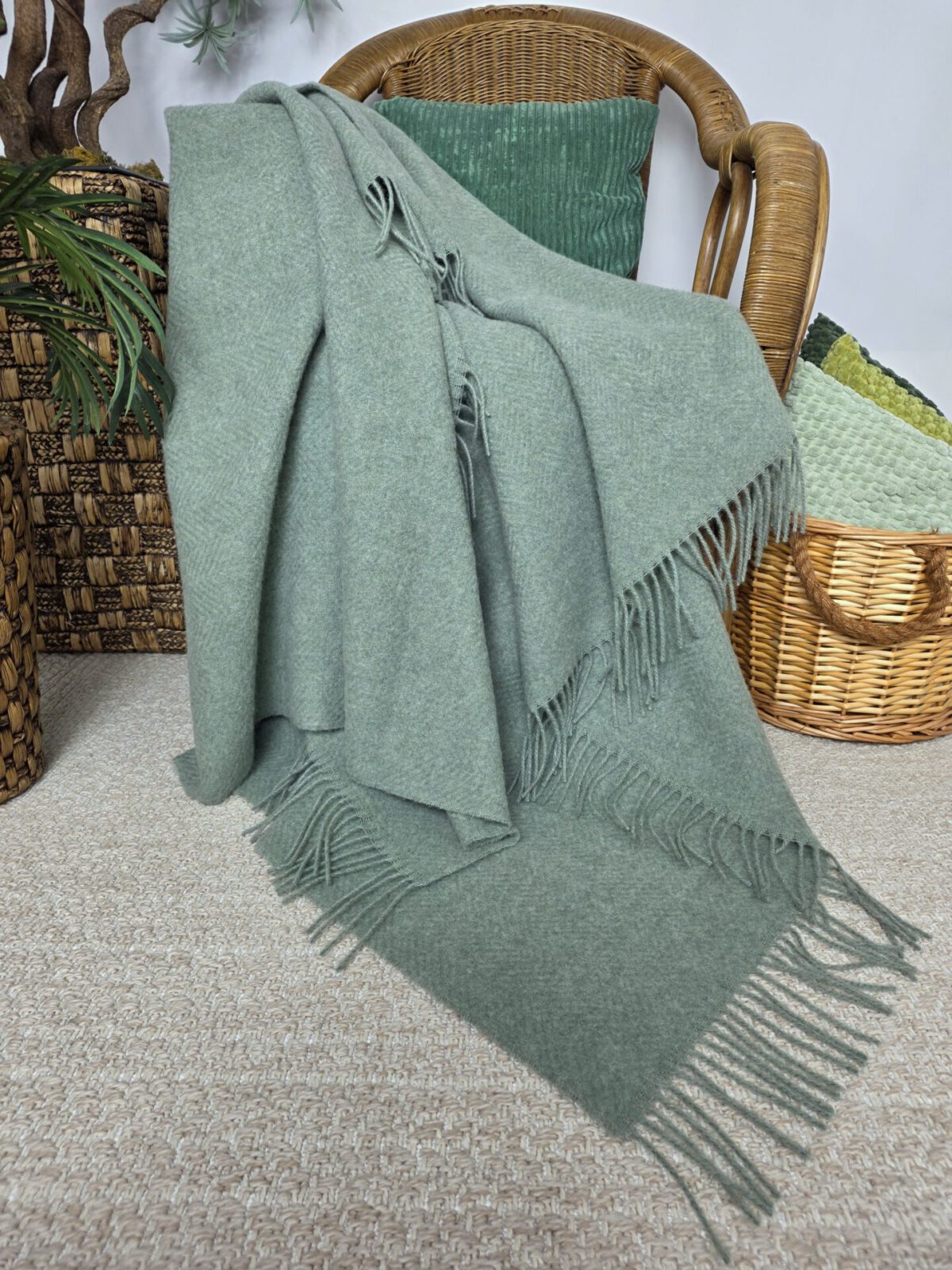 Wolldecken und Wollplaids