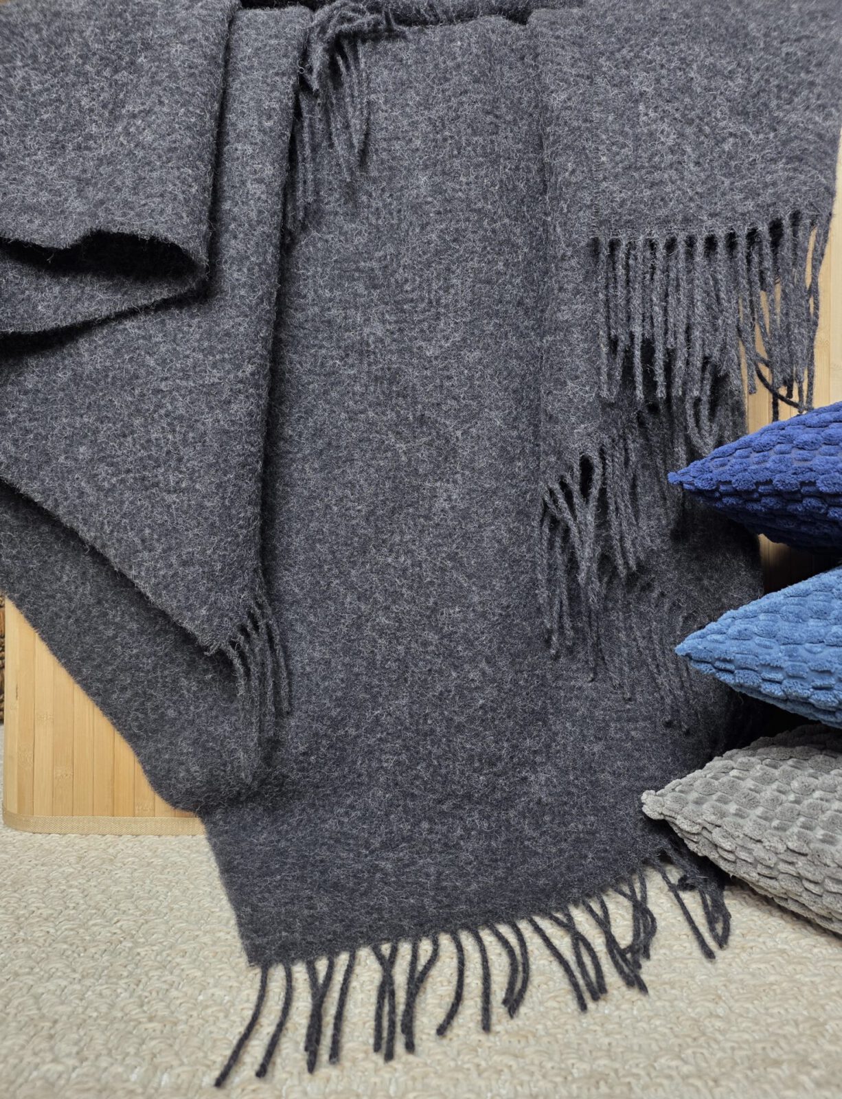 Wolldecken und Wollplaids