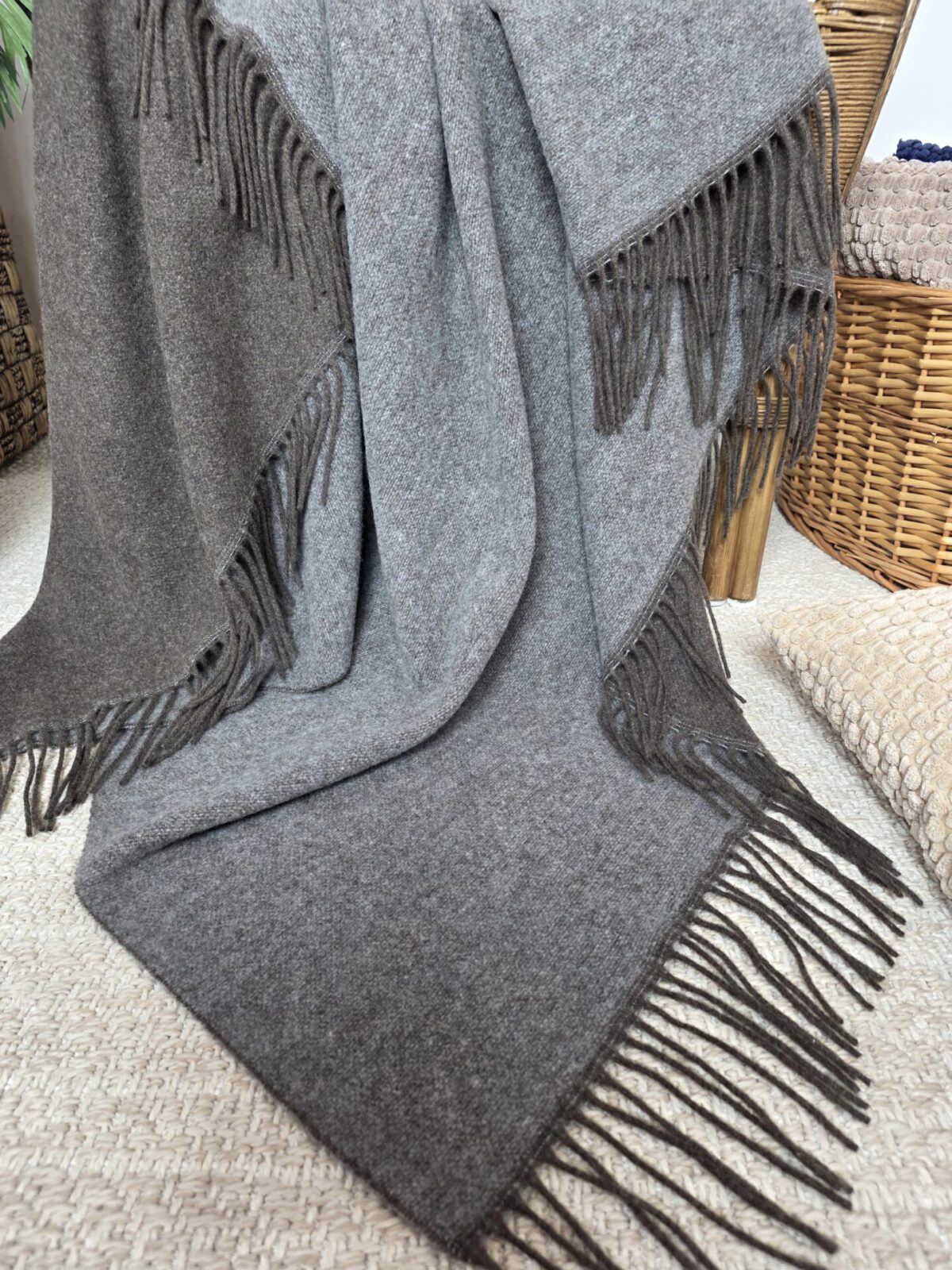 Wolldecken und Wollplaids