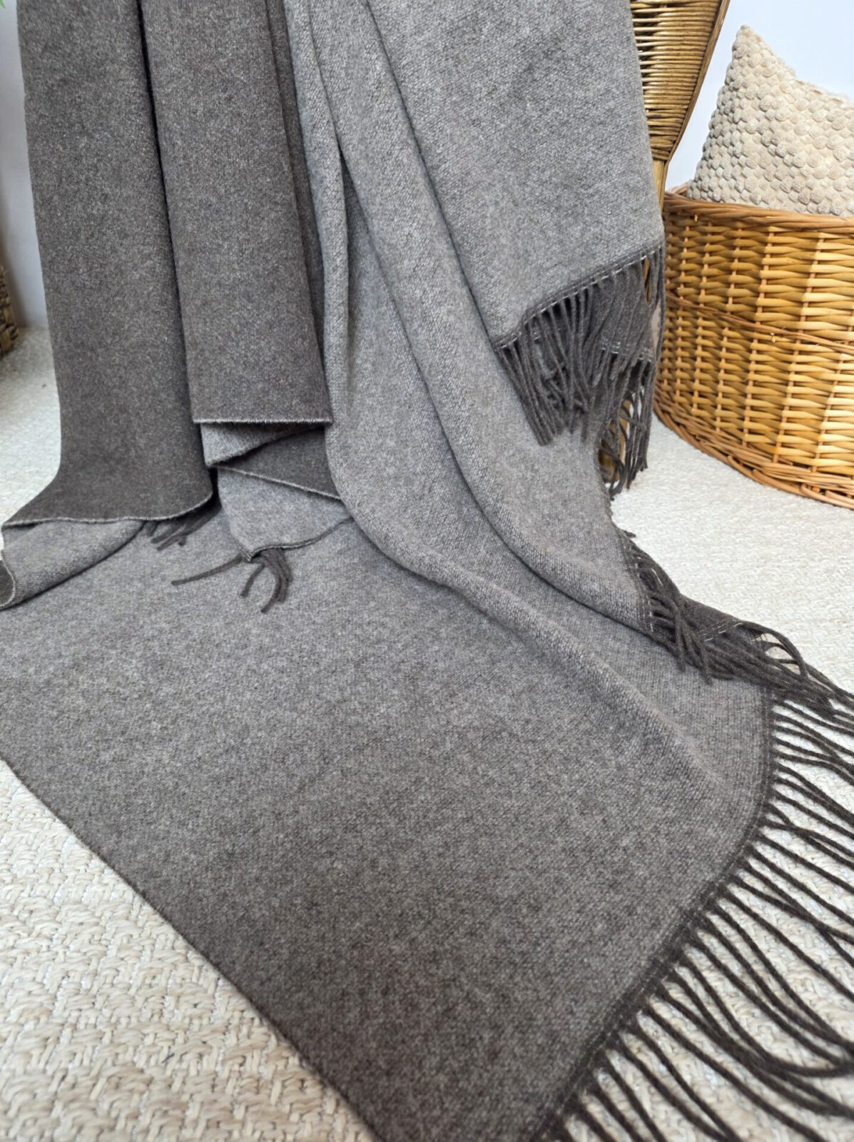 Wolldecken und Wollplaids