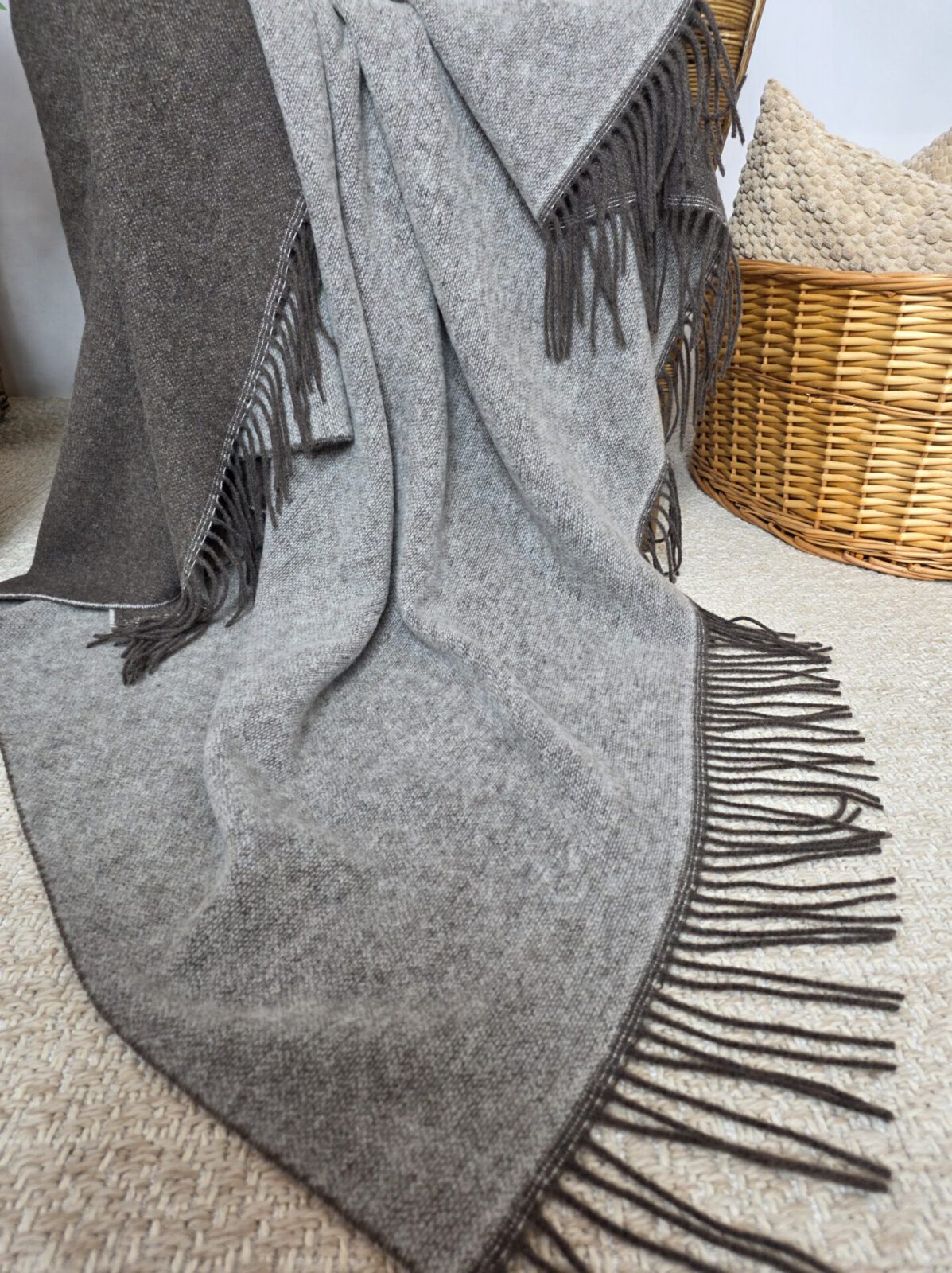 Wolldecken und Wollplaids