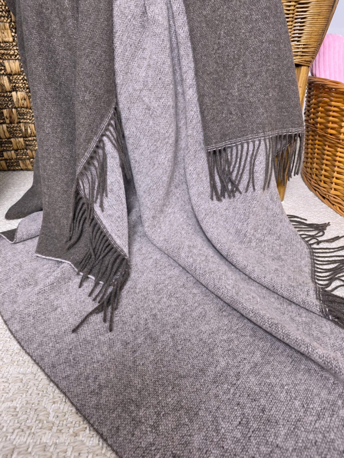 Wolldecken und Wollplaids