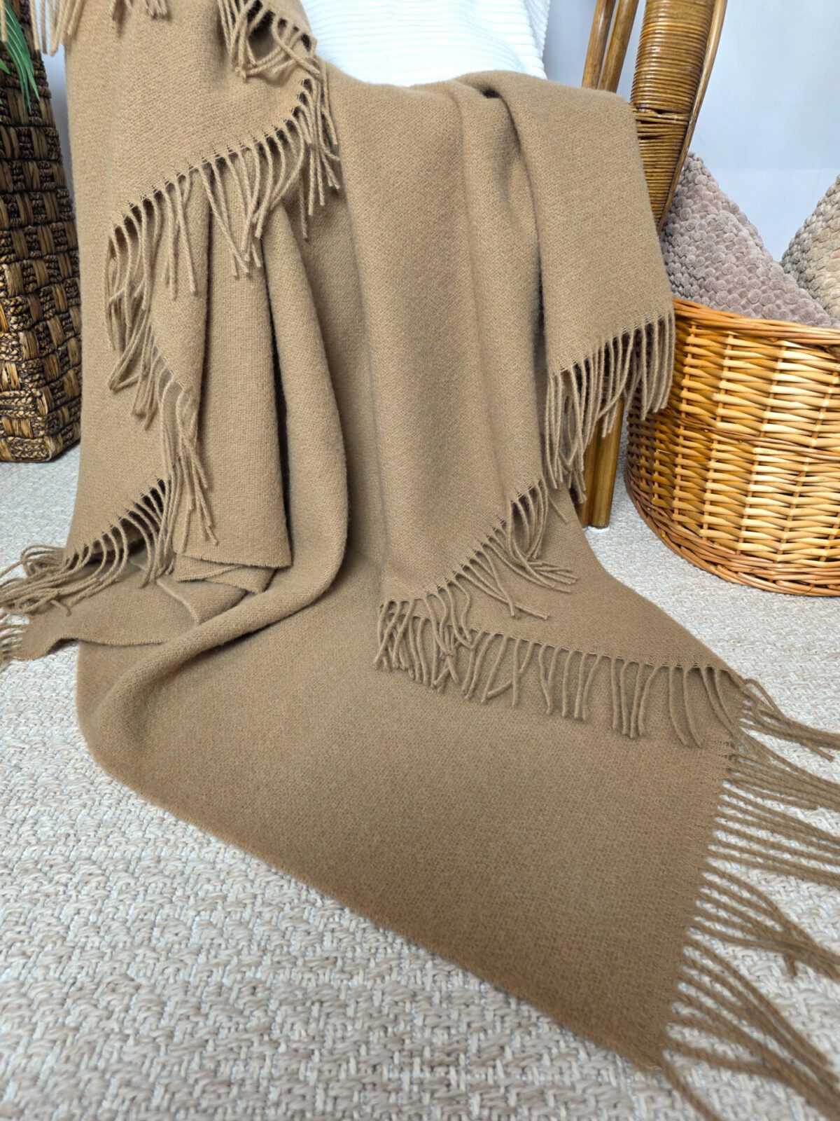 Wolldecken und Wollplaids