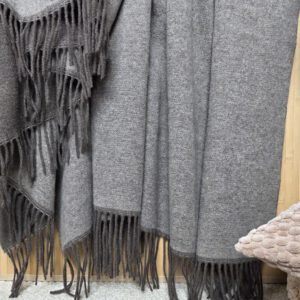 Alternative view of Wolldecke & Wollplaid, 90 % Merinowolle,10% Kaschmir "Faro DF" braun-hellbraun