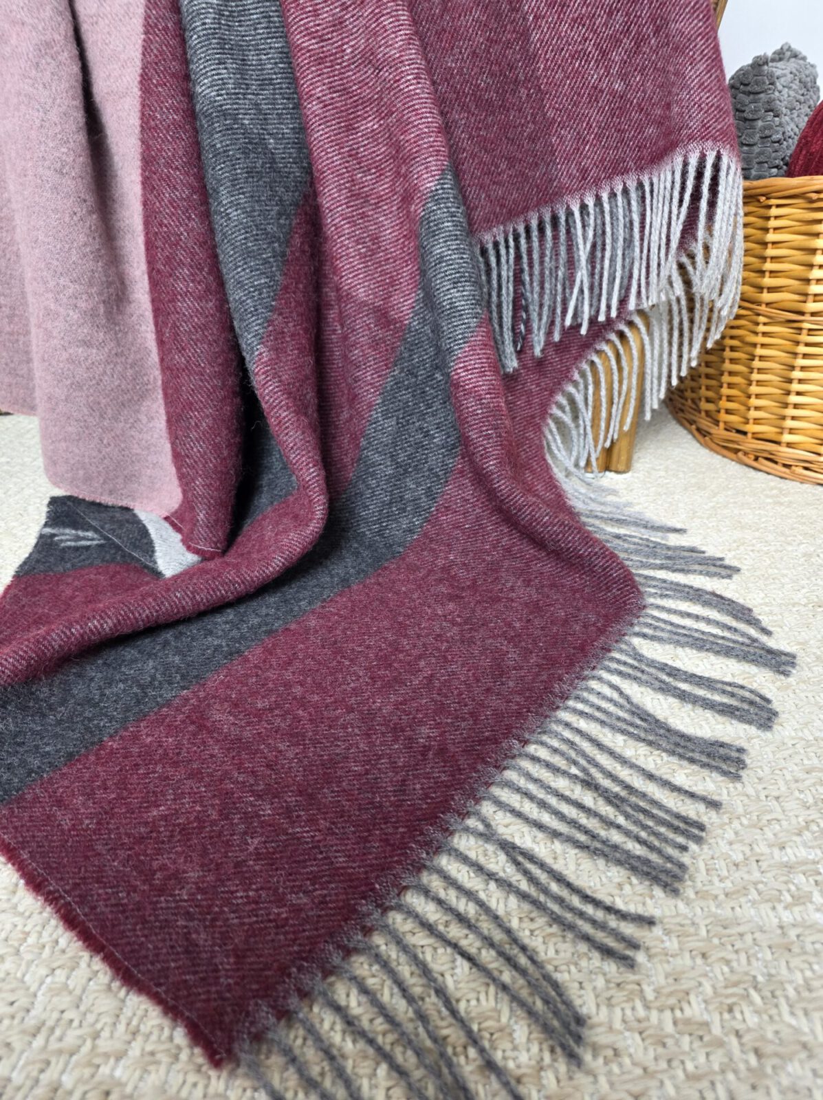 Wolldecken und Wollplaids