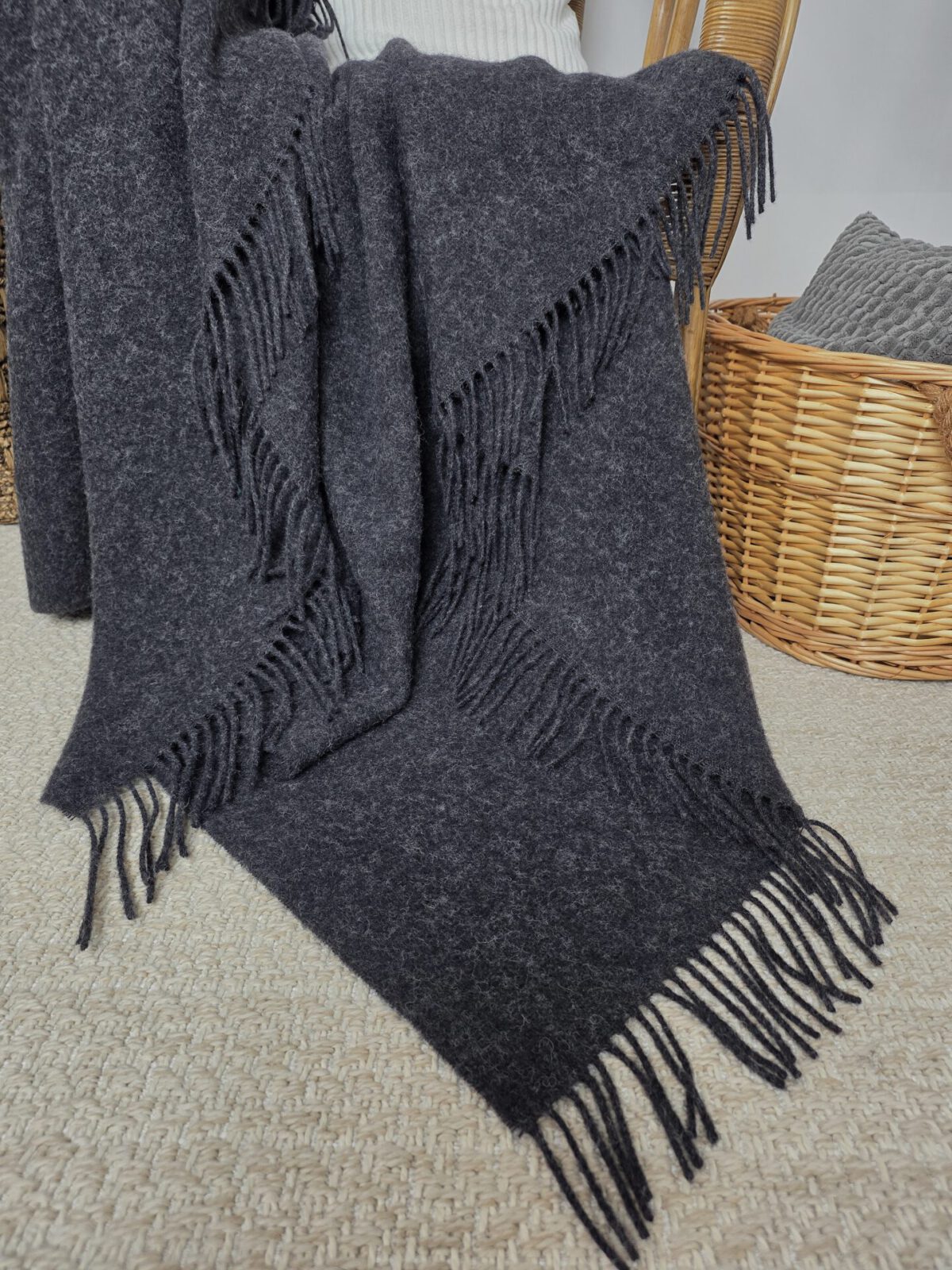 Wolldecken und Wollplaids