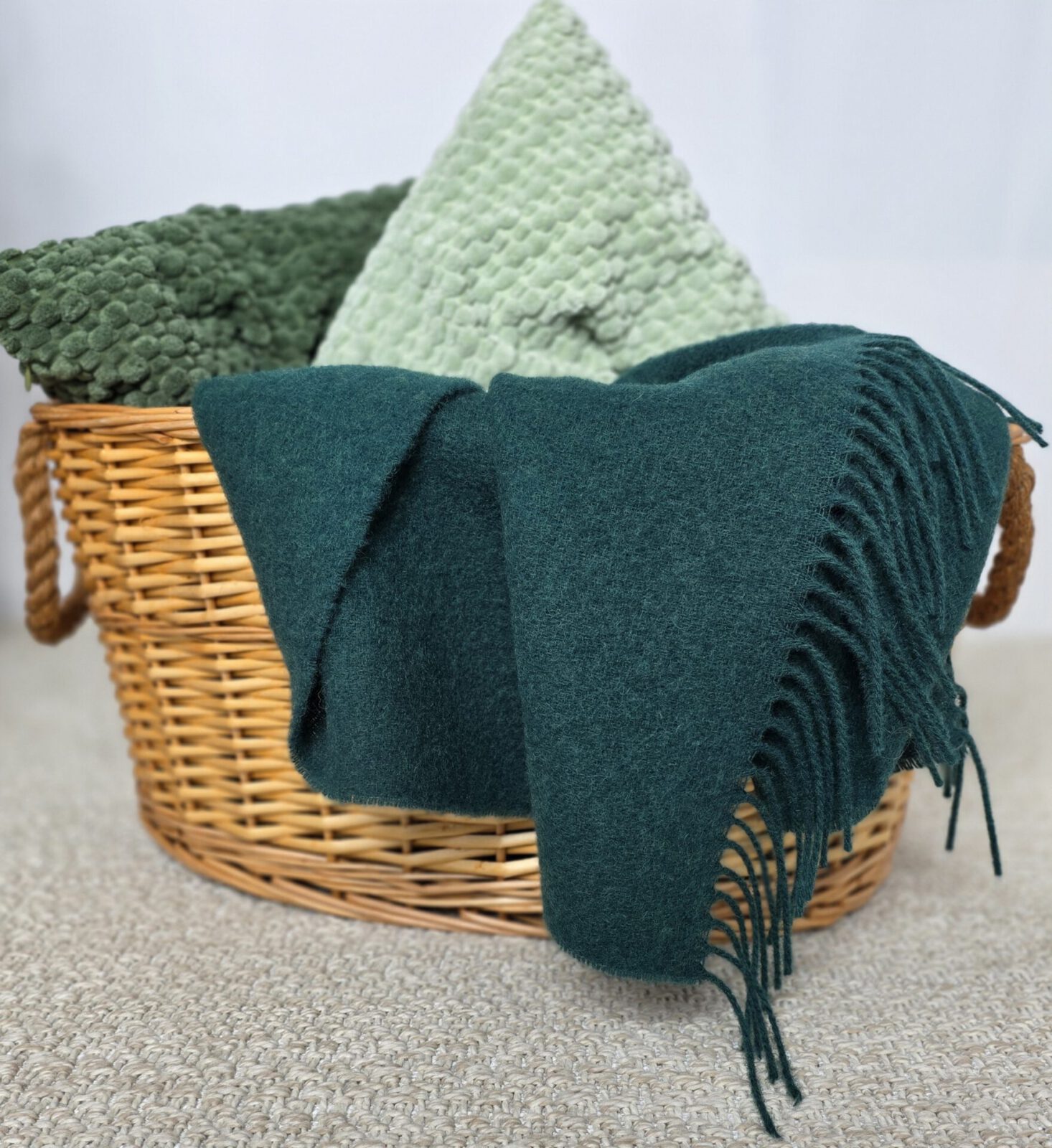 Wolldecken und Wollplaids