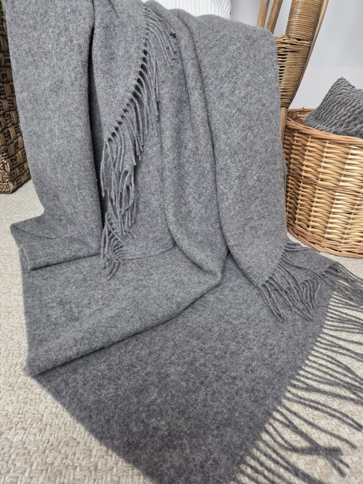 Wolldecken und Wollplaids