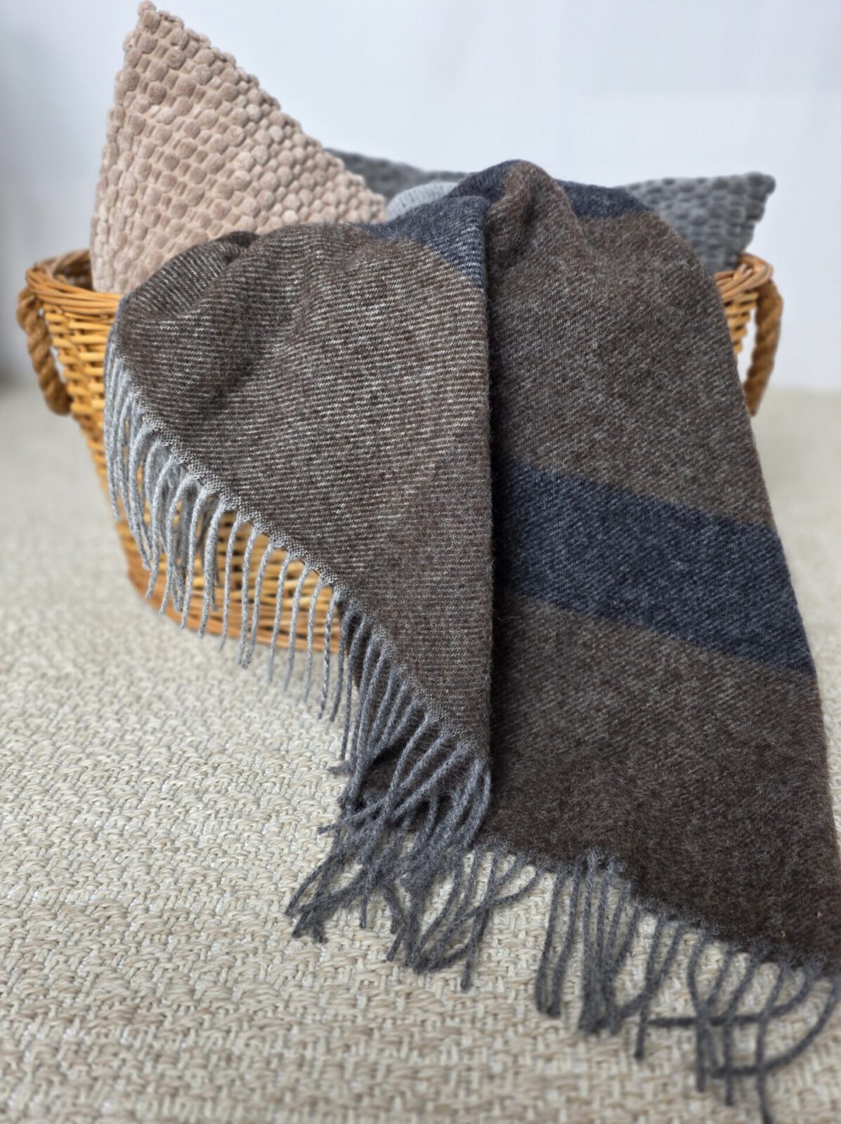 Wolldecken und Wollplaids