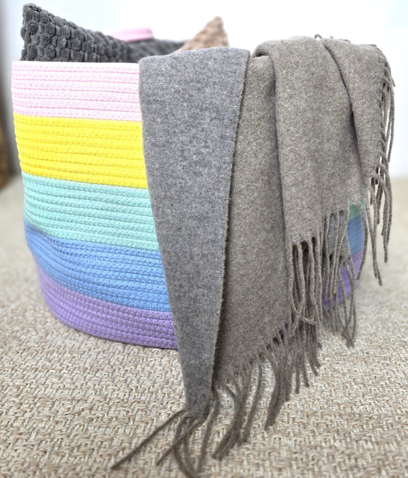 Wolldecken und Wollplaids