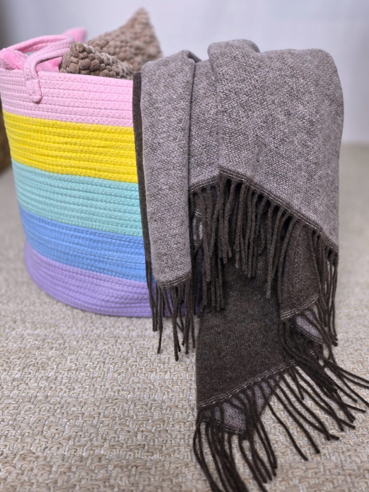 Wolldecken und Wollplaids