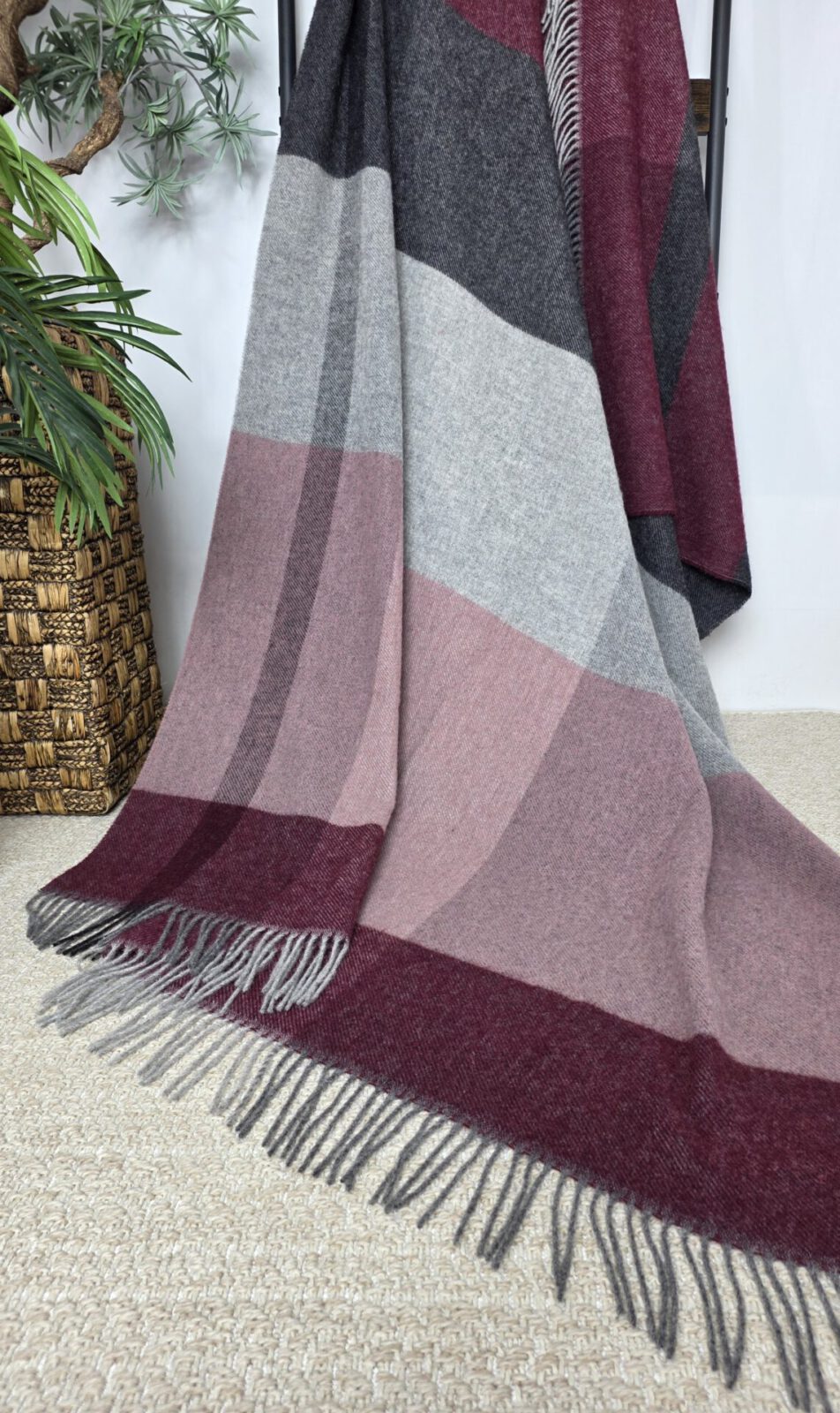 Wolldecken und Wollplaids