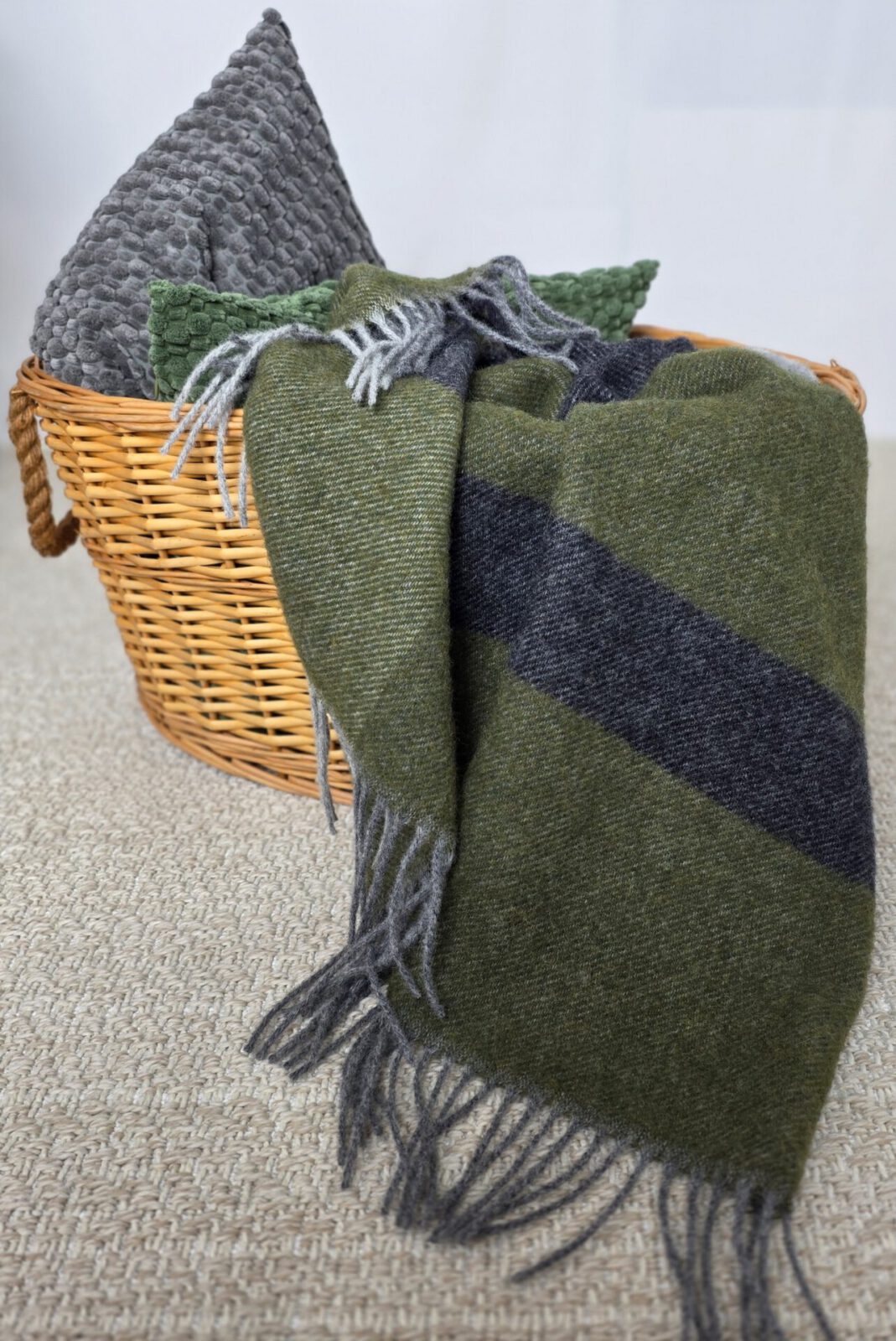 Wolldecken und Wollplaids