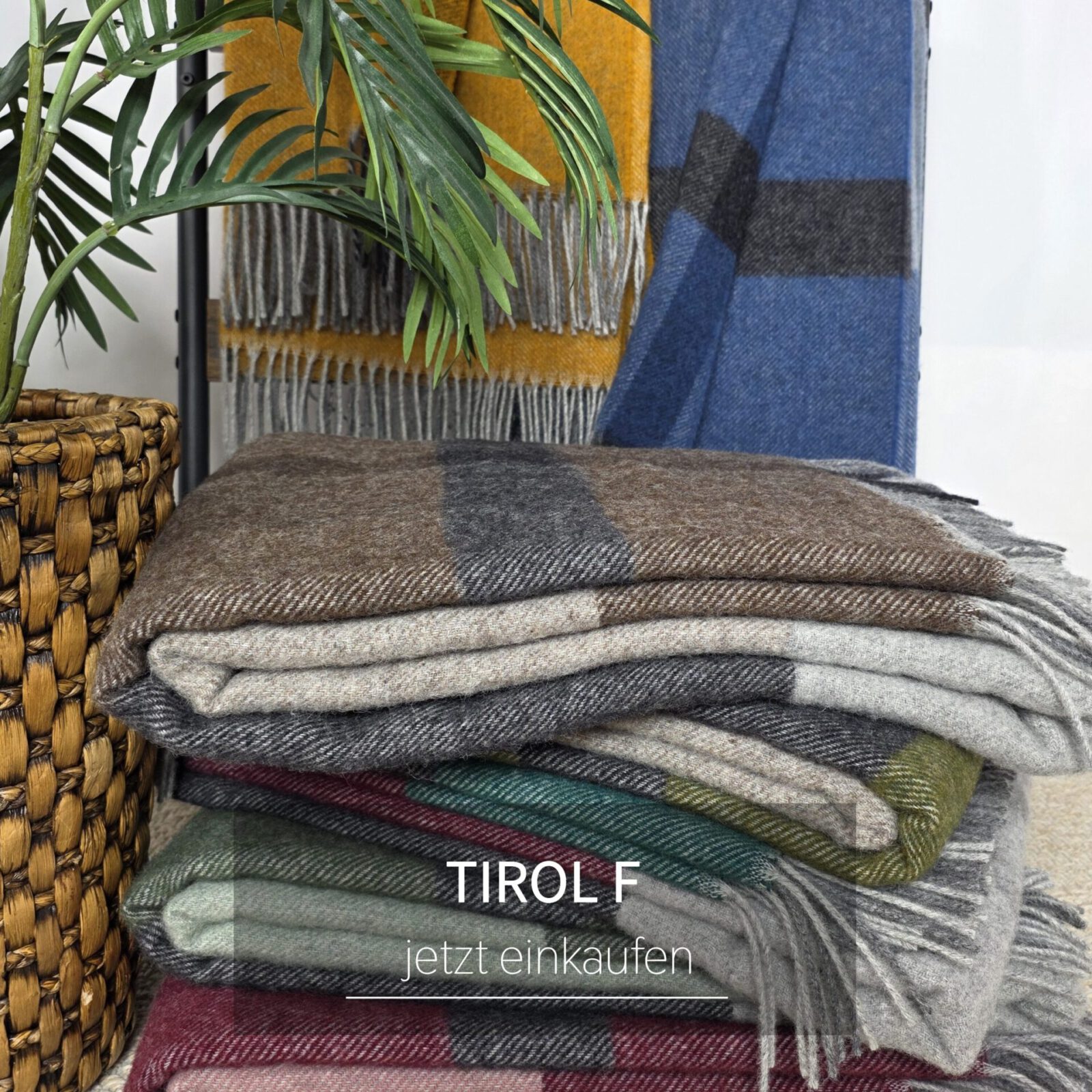 Wolldecken und Wollplaids