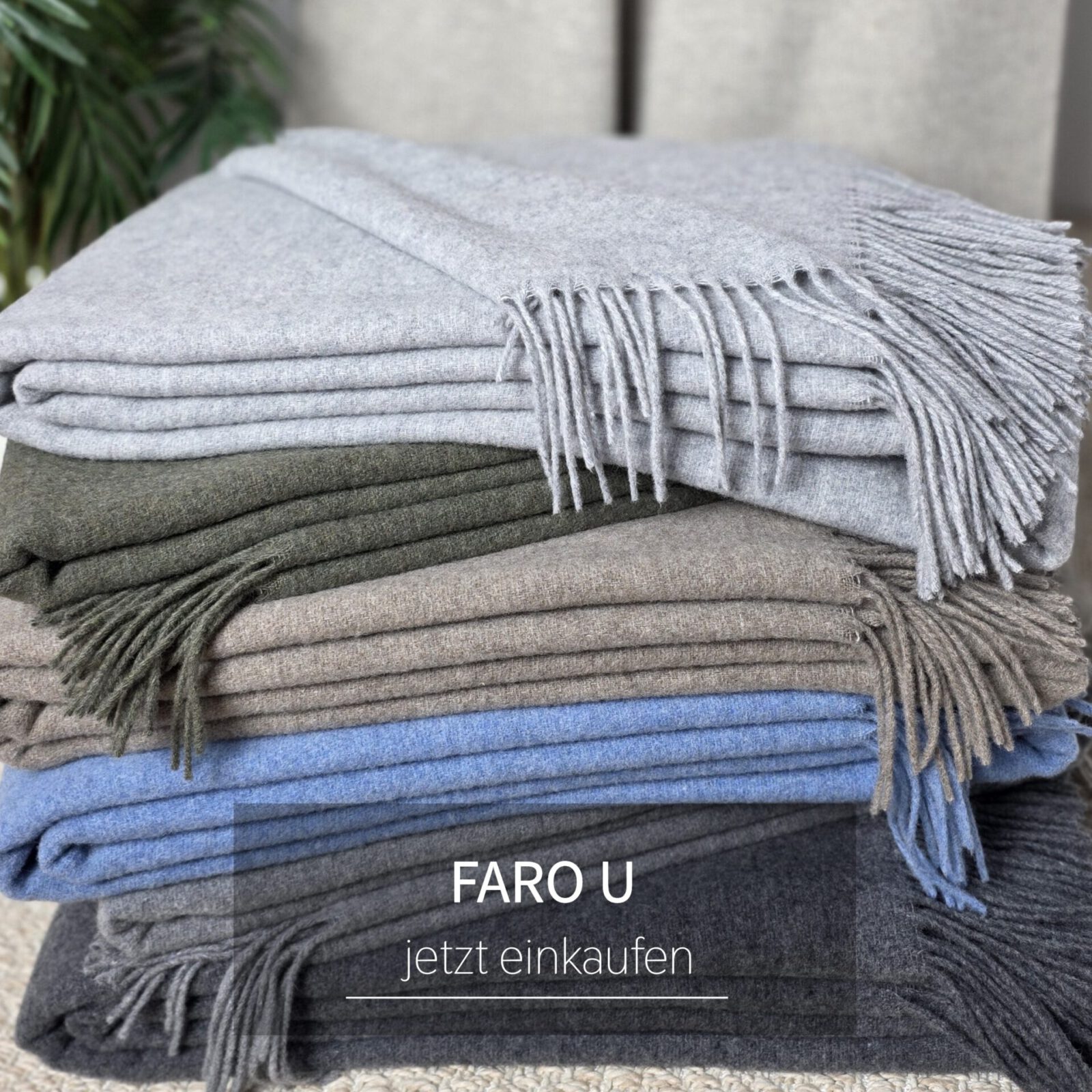 Wolldecken und Wollplaids