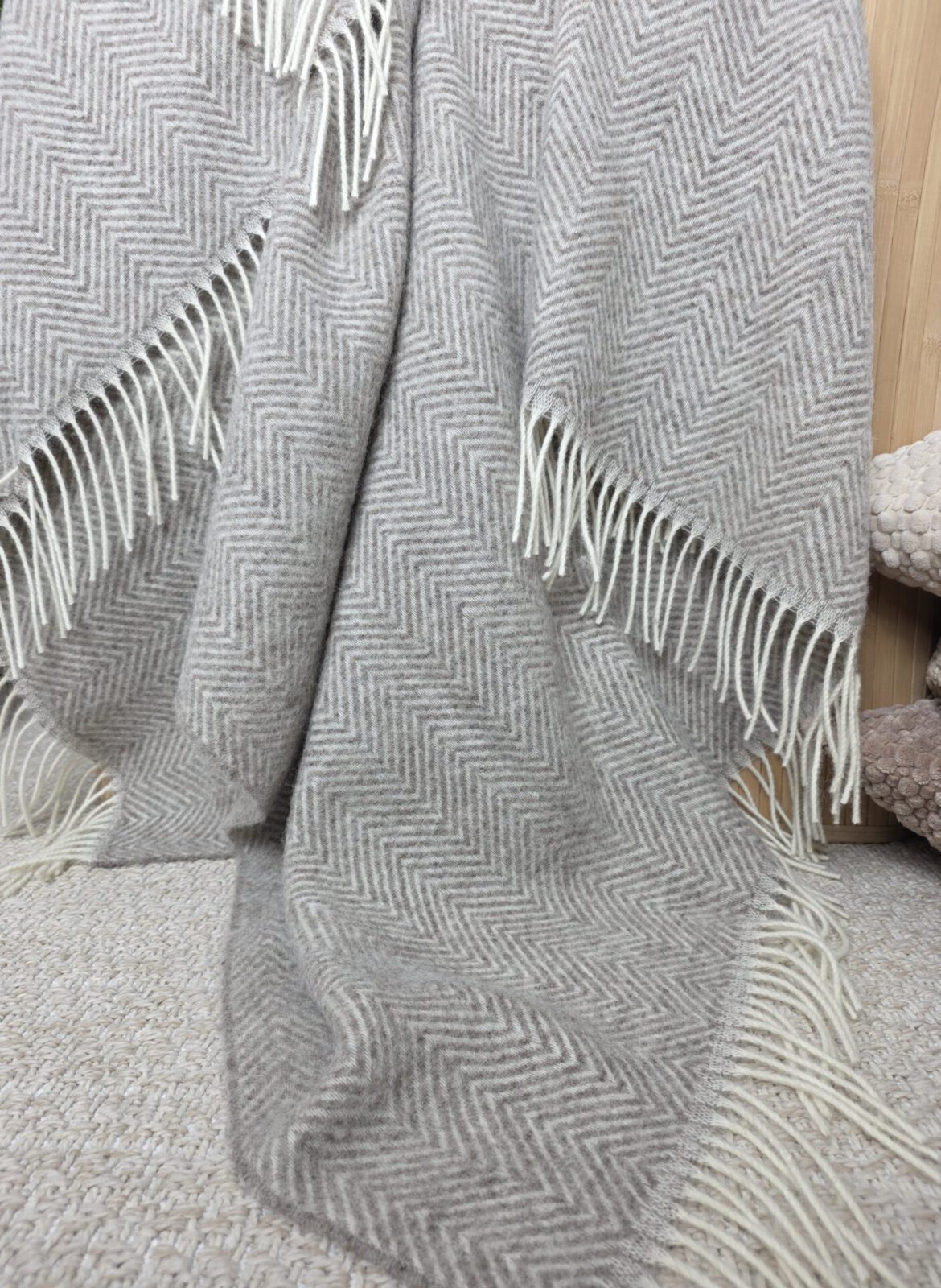 Wolldecken und Wollplaids