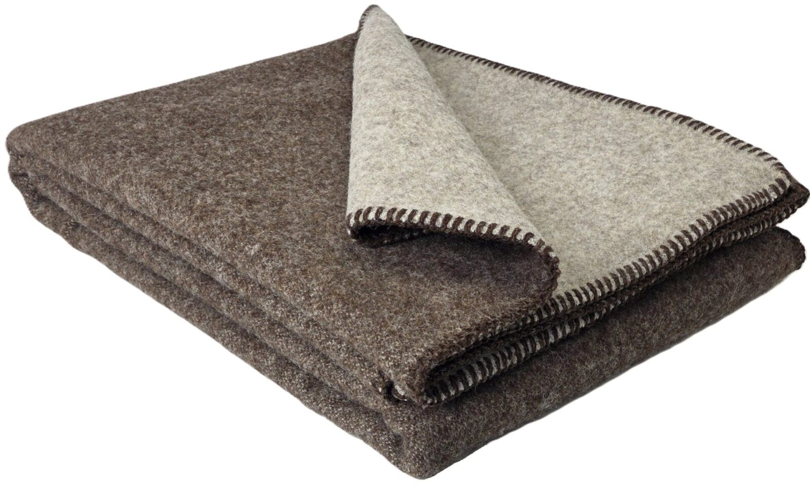 Wolldecken und Wollplaids