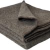 Wollplaid & Wolldecke "Selva U" braun