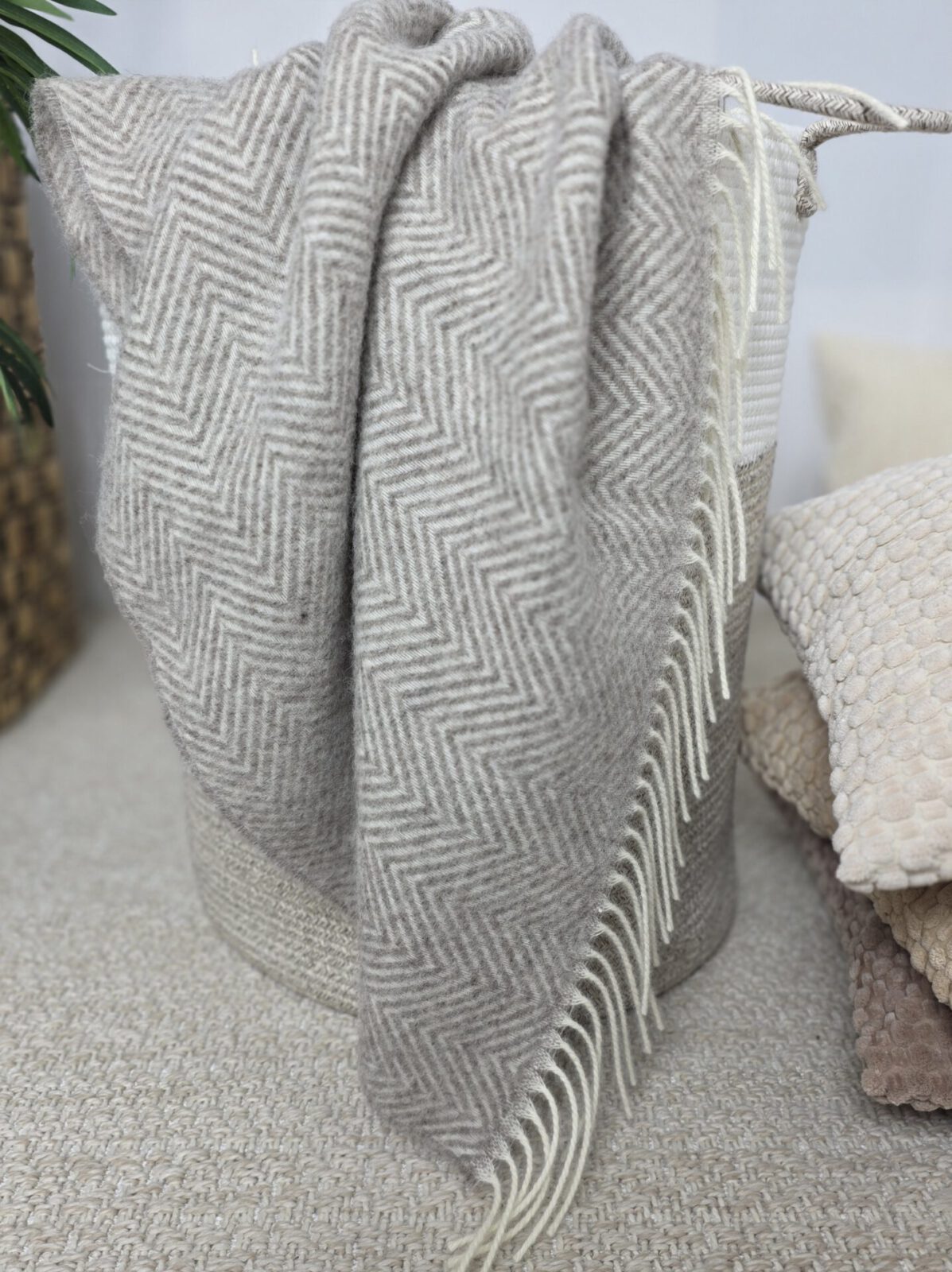 Wolldecken und Wollplaids