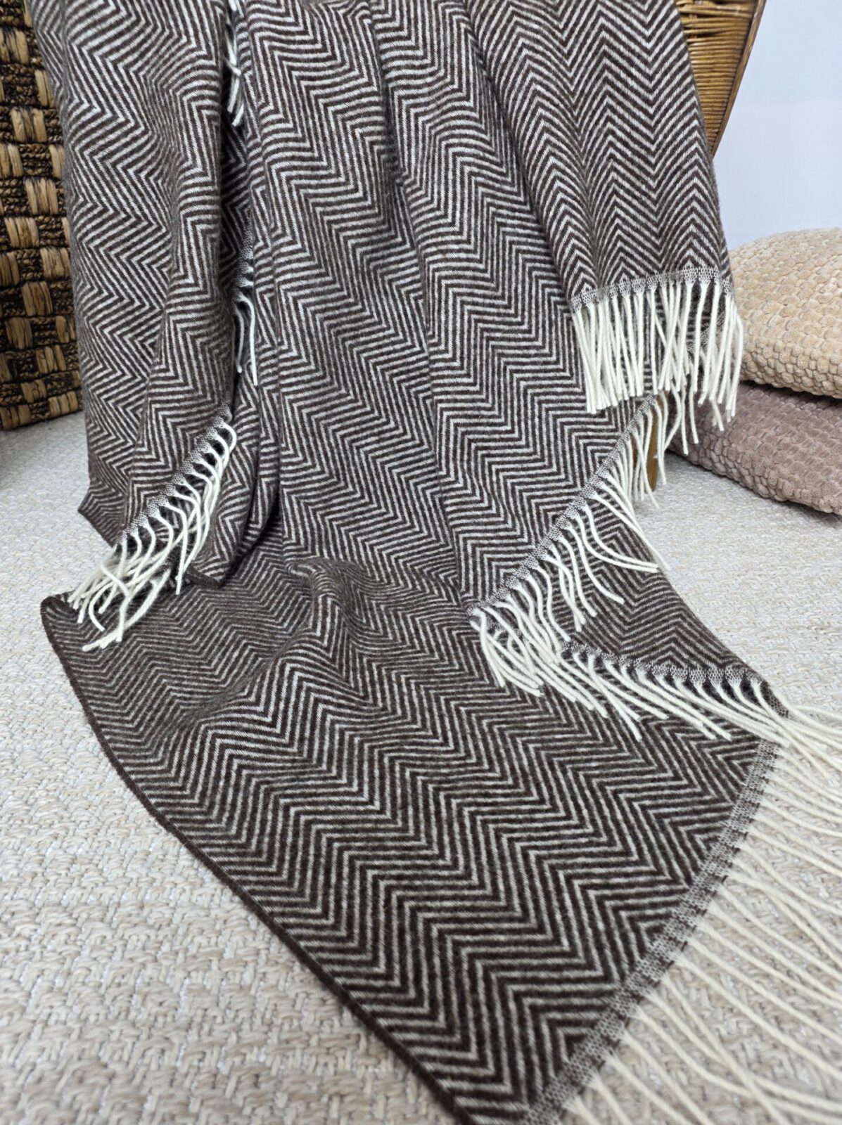 Wolldecken und Wollplaids