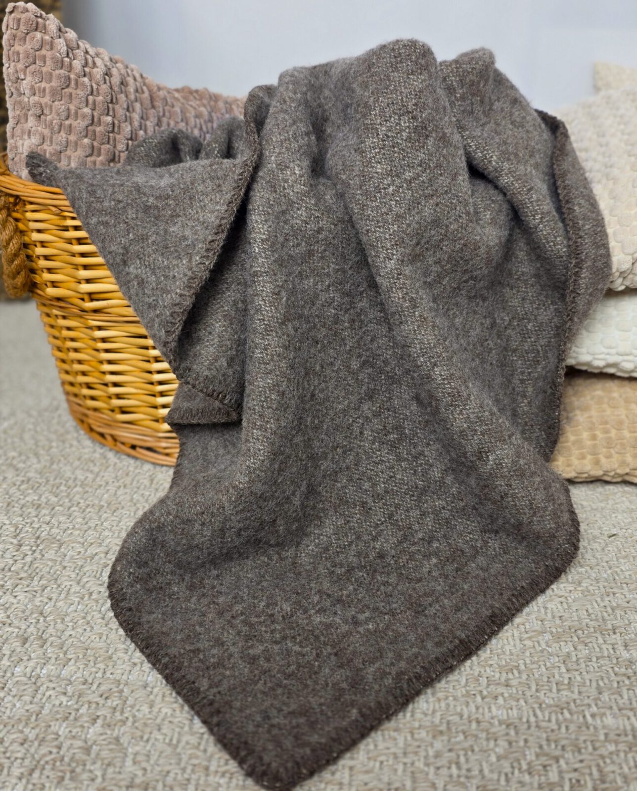 Wolldecken und Wollplaids
