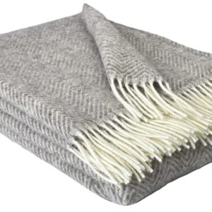 Wollplaid & Wolldecke "Tirol M" taupe