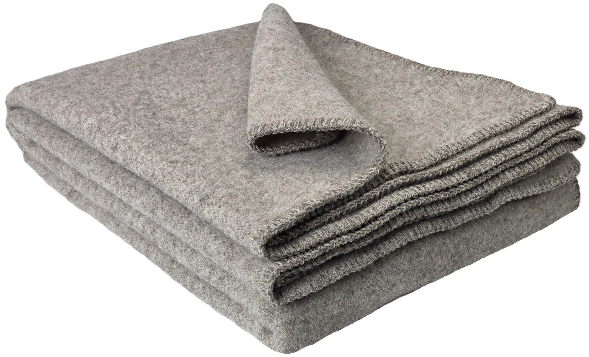 Wollplaid & Wolldecke "Selva U" taupe