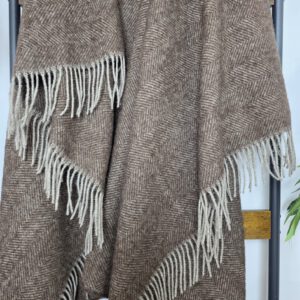 Alternative view of Wollplaid & Wolldecke "Nord C" taupe-braun