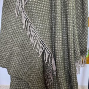 Alternative view of Wollplaid & Wolldecke "Nord L" taupe-olive