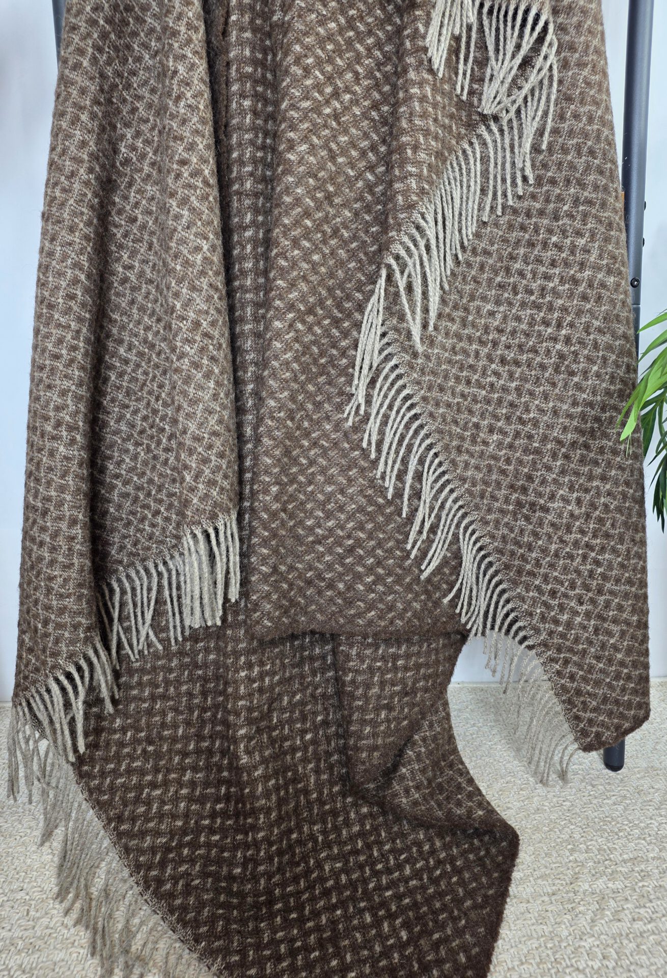 Wollplaid & Wolldecke "Nord L" taupe-braun – Bild 2