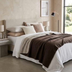 Alternative view of Wollplaid & Wolldecke "Selva DF" braun-silver/beige