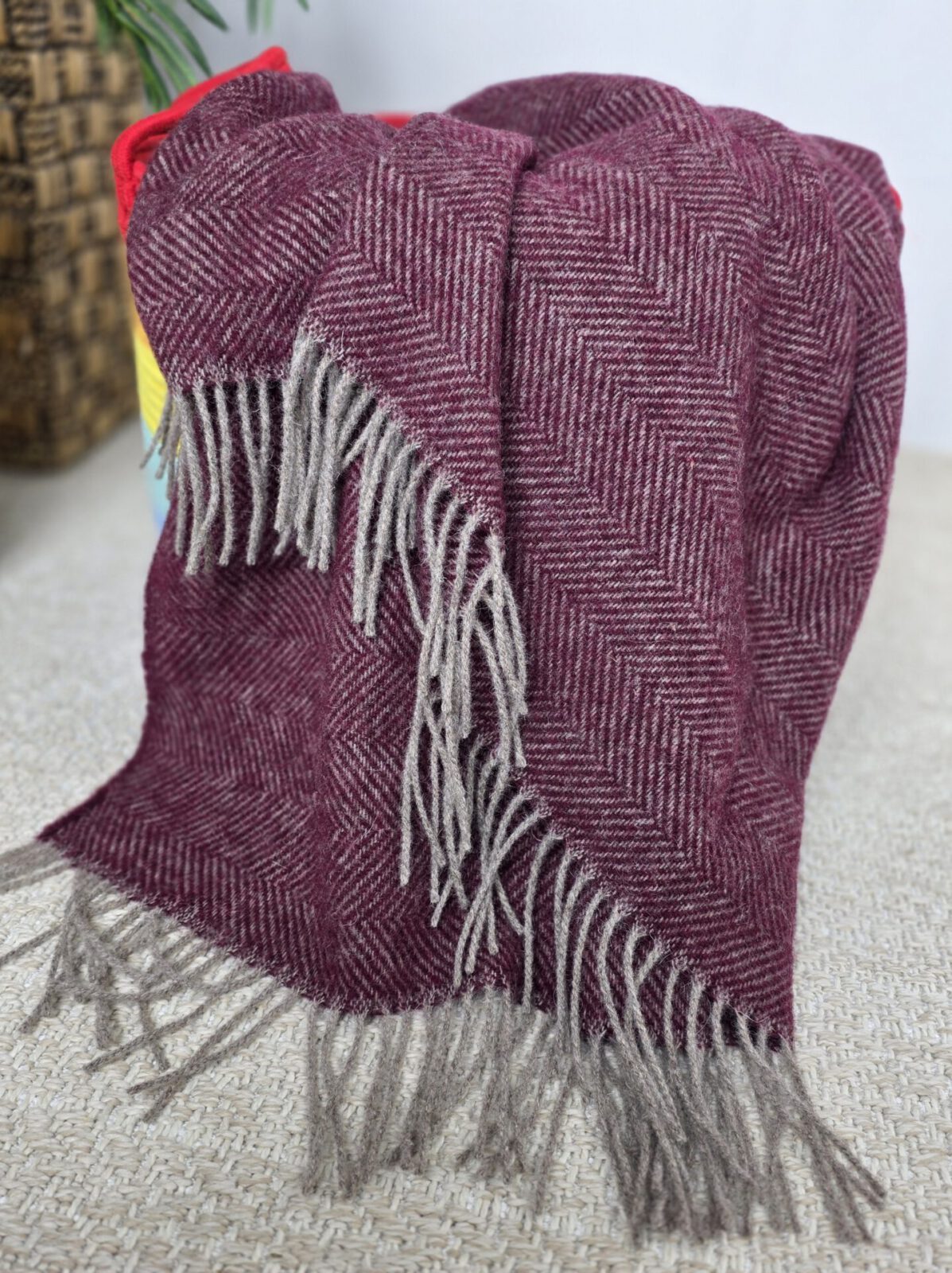 Wolldecken und Wollplaids