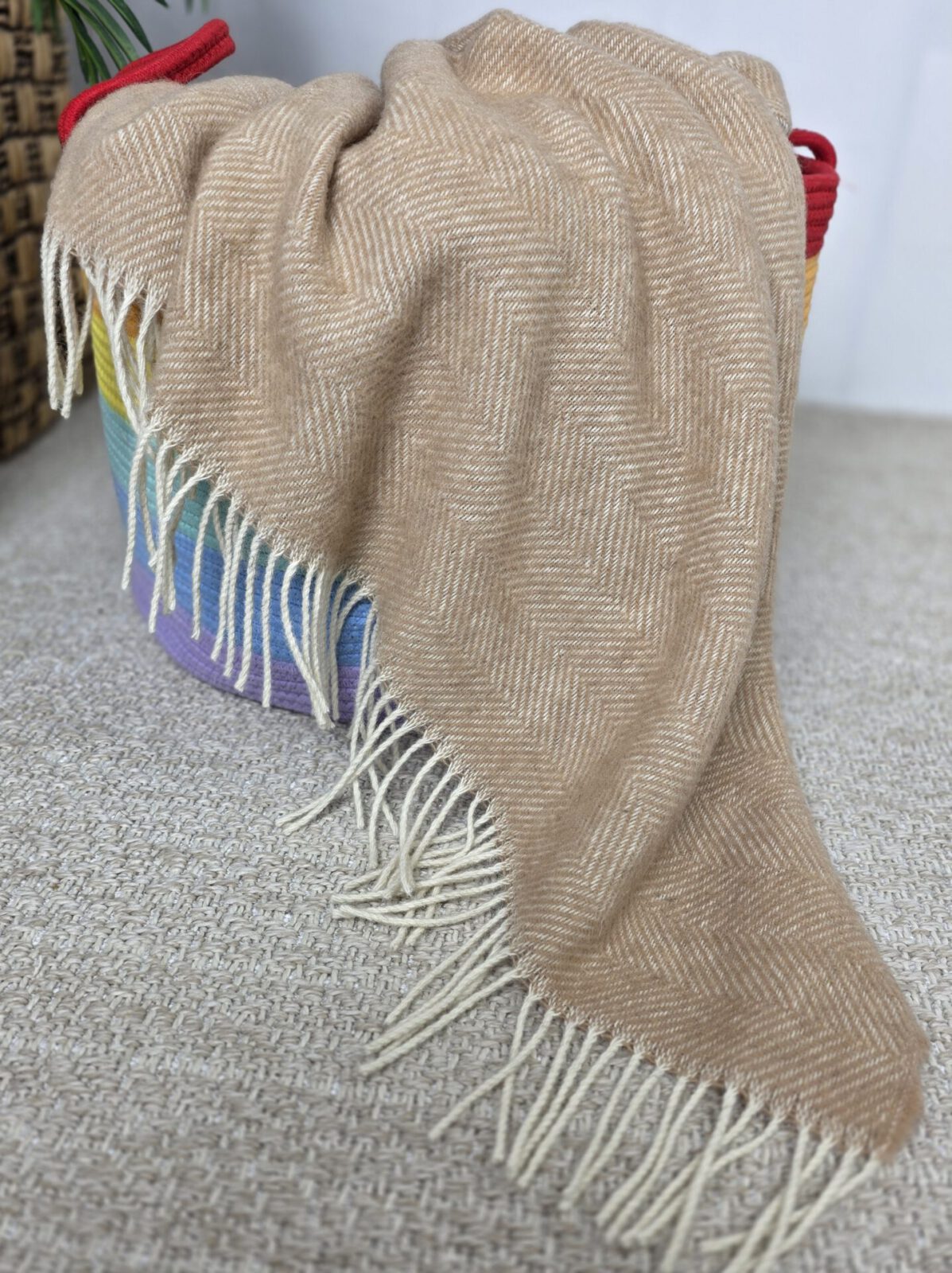 Wolldecken und Wollplaids