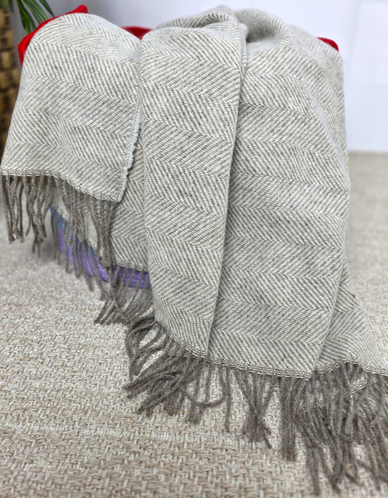 Wolldecken und Wollplaids