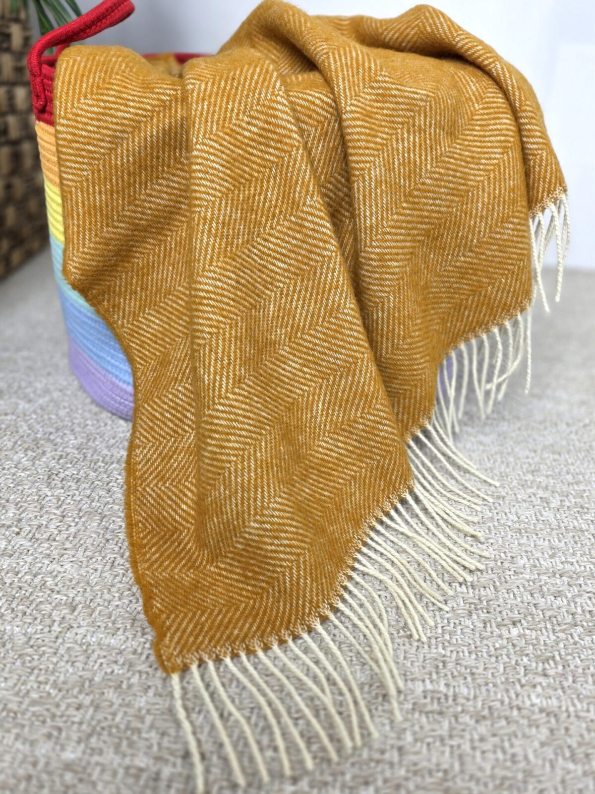Wolldecken und Wollplaids