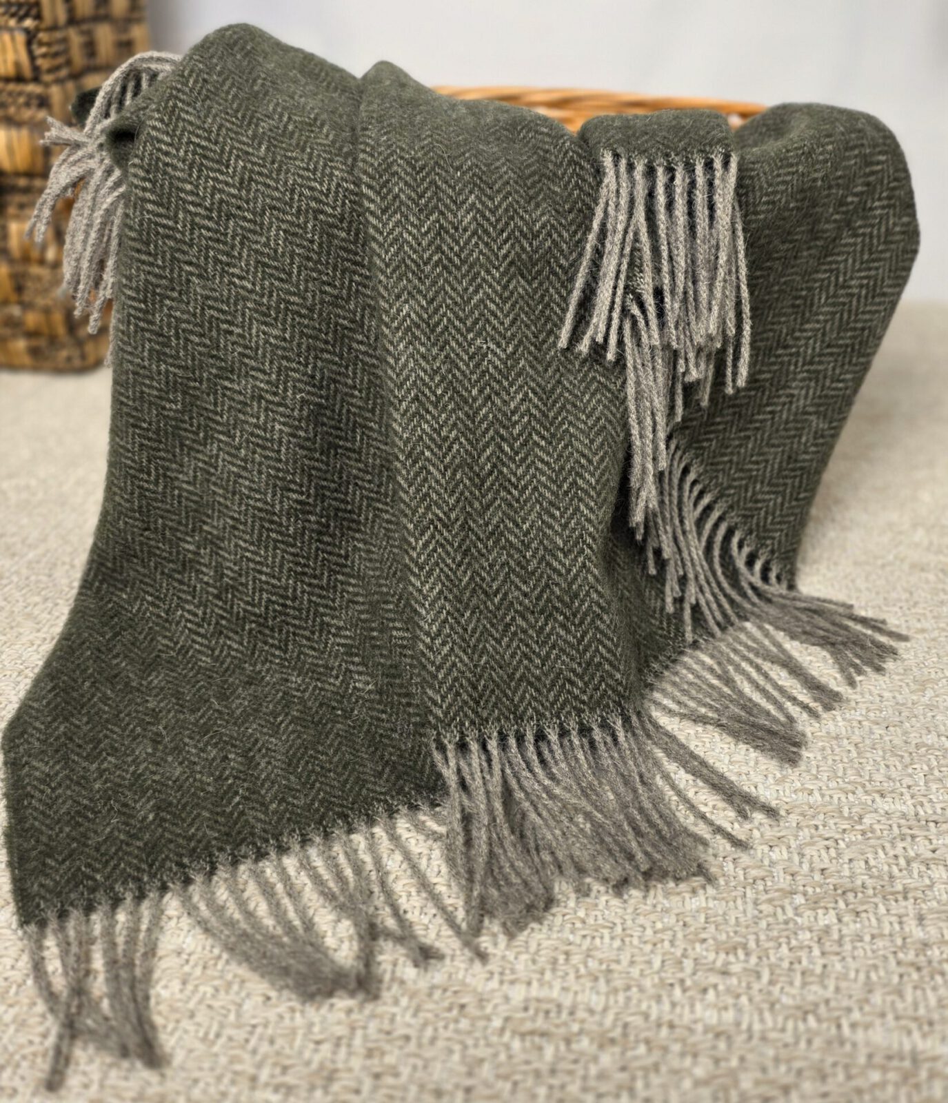 Wolldecken und Wollplaids