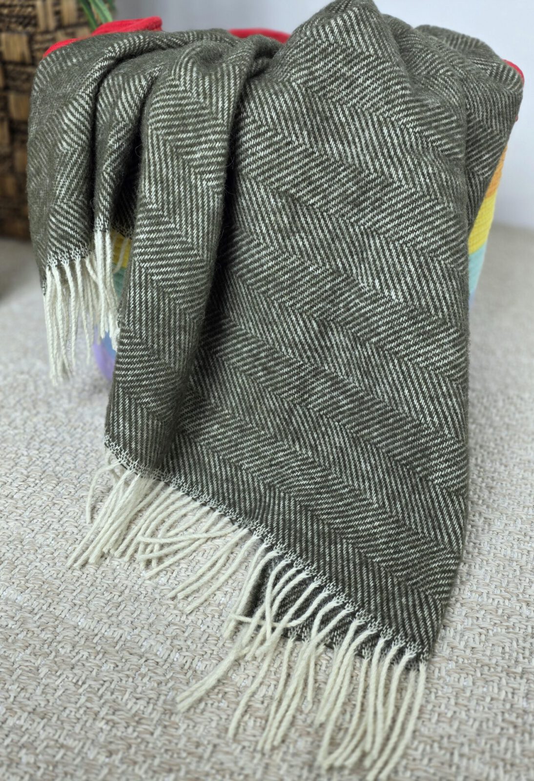 Wolldecken und Wollplaids