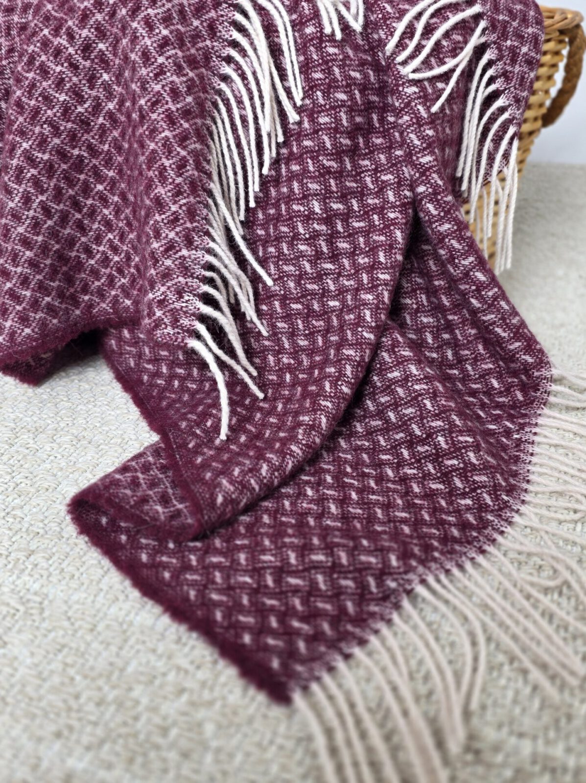 Wolldecken und Wollplaids