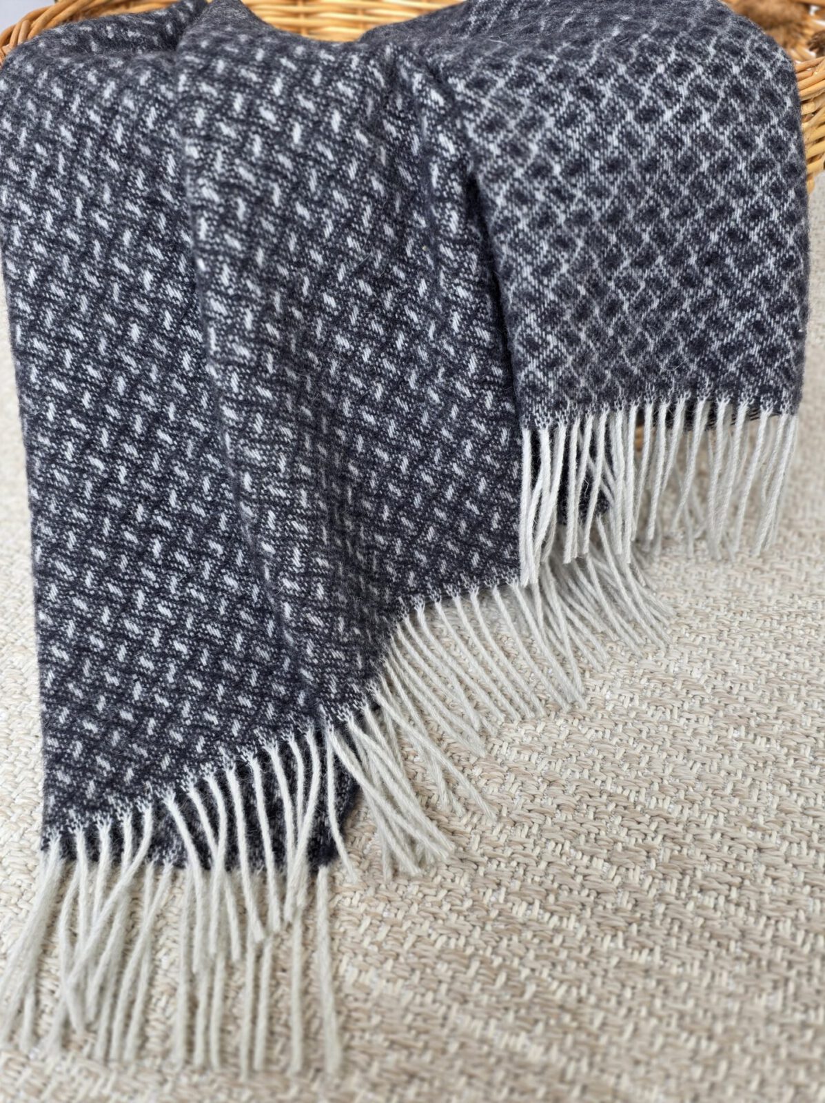 Wolldecken und Wollplaids