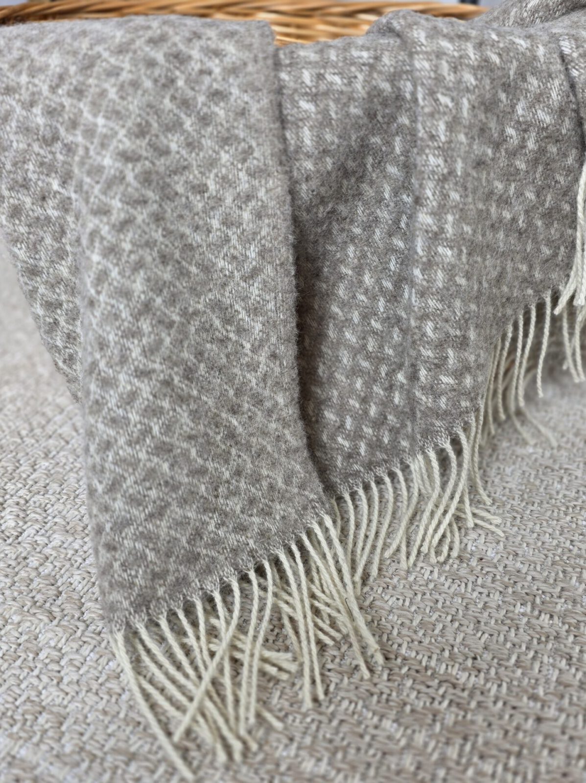 Wolldecken und Wollplaids