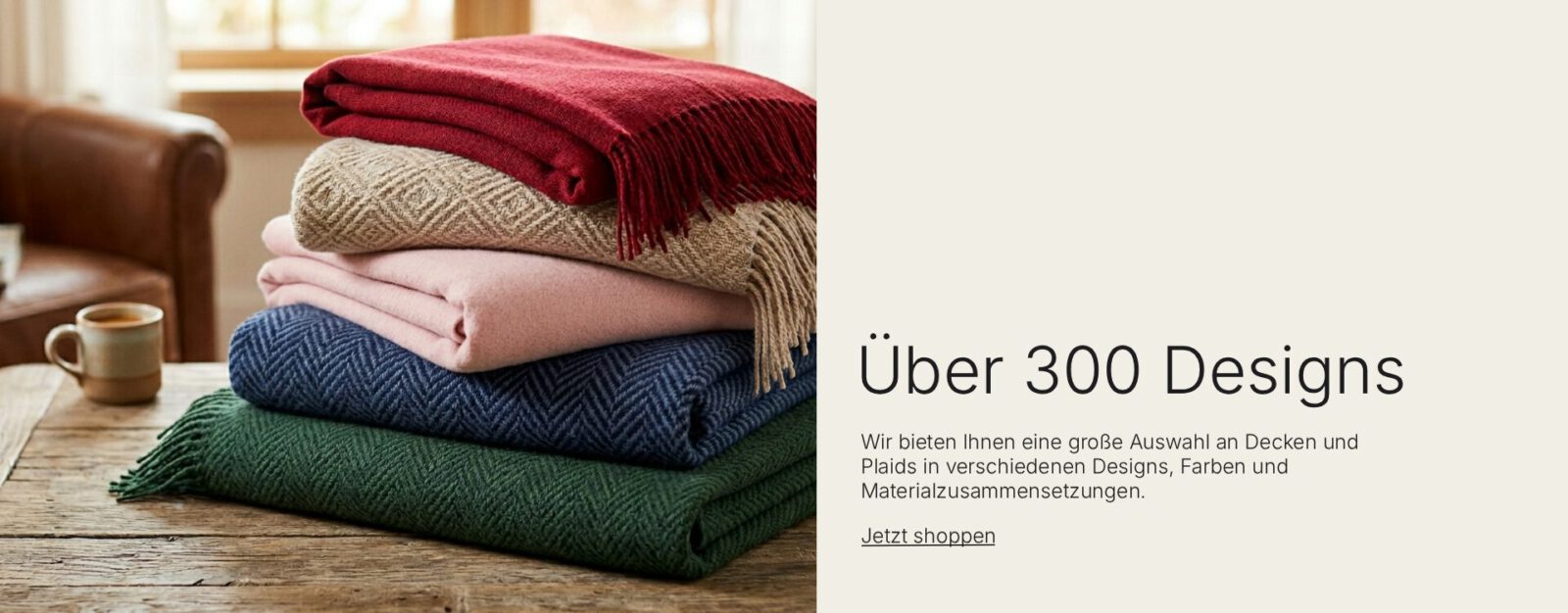Wolldecken und Wollplaids
