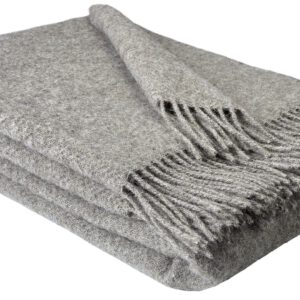 Wollplaid & Wolldecke "Nord A" taupe-taupe