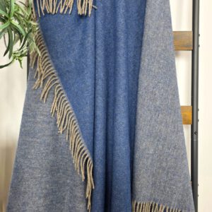 Alternative view of Wollplaid & Wolldecke "Tirol DF" taupe-blau