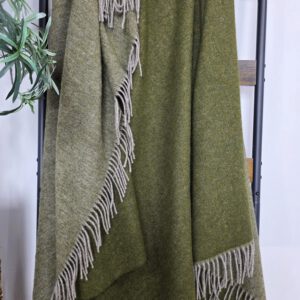 Alternative view of Wollplaid & Wolldecke "Tirol DF" taupe-olive