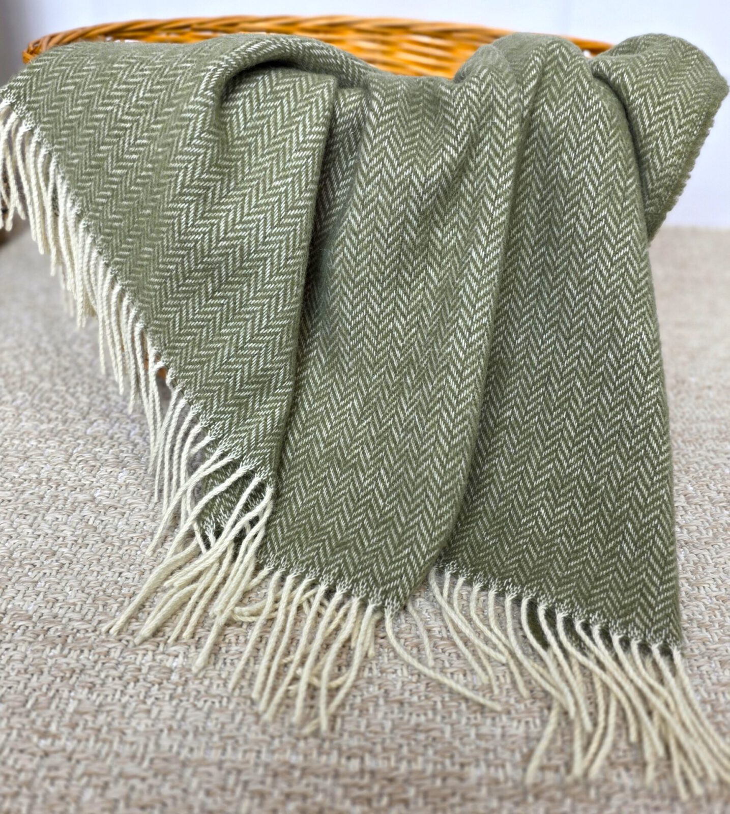 Wolldecken und Wollplaids